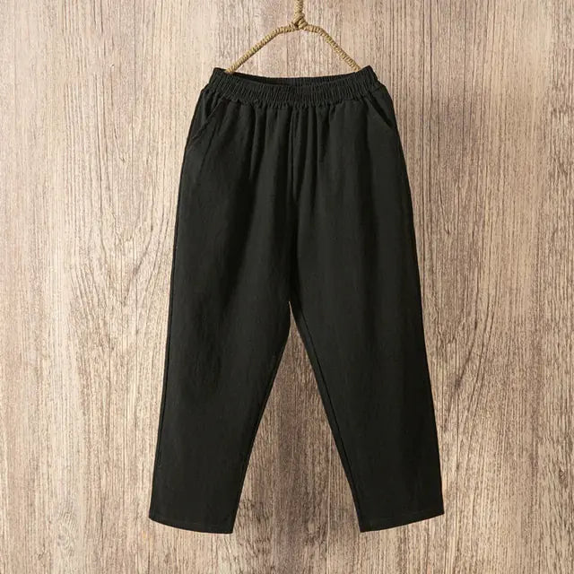 Chic Cotton Linen Casual Pants