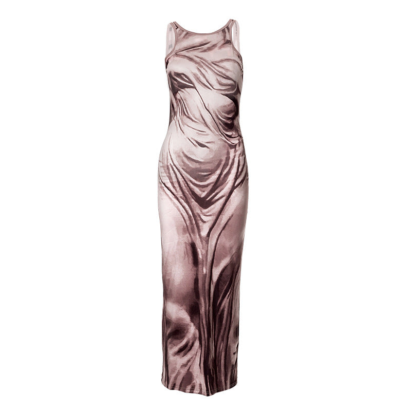 Work Of Art Sleeveless Maxi Dress